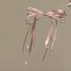 Cherry Blossom Bell Lily Of The Valley Bow Side Hair Clip Fairy Aesthetic Barrettes For Women Vintage Floral Hair Accessory