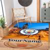 Manchester City Customize Your Name Floor Mat Design for Playrooms Study room Hallway Entryway Anti-slip Rug Anime Office Decor Wedding Party Gift