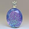 Lab-Created Opal Loose Gemstone Multi Color 84ct Oval Cut Brazilian Pendant October Birthstone Gift