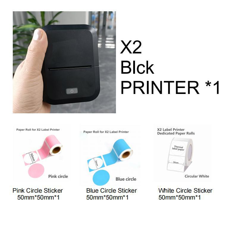 X2 Bluetooth Wireless Thermal Label Printer – Portable, Inkless Barcode & QR Code Machine