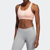 Adidas Color Block Striped Sports Bra Women Underwear Bright-Pink FH8079