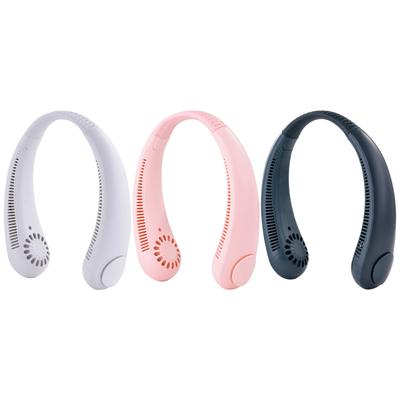 Hanging Neck Fan Portable Mini Bladeless Usb Rechargeable Fans Twistable Leafless Sports Air Cooling