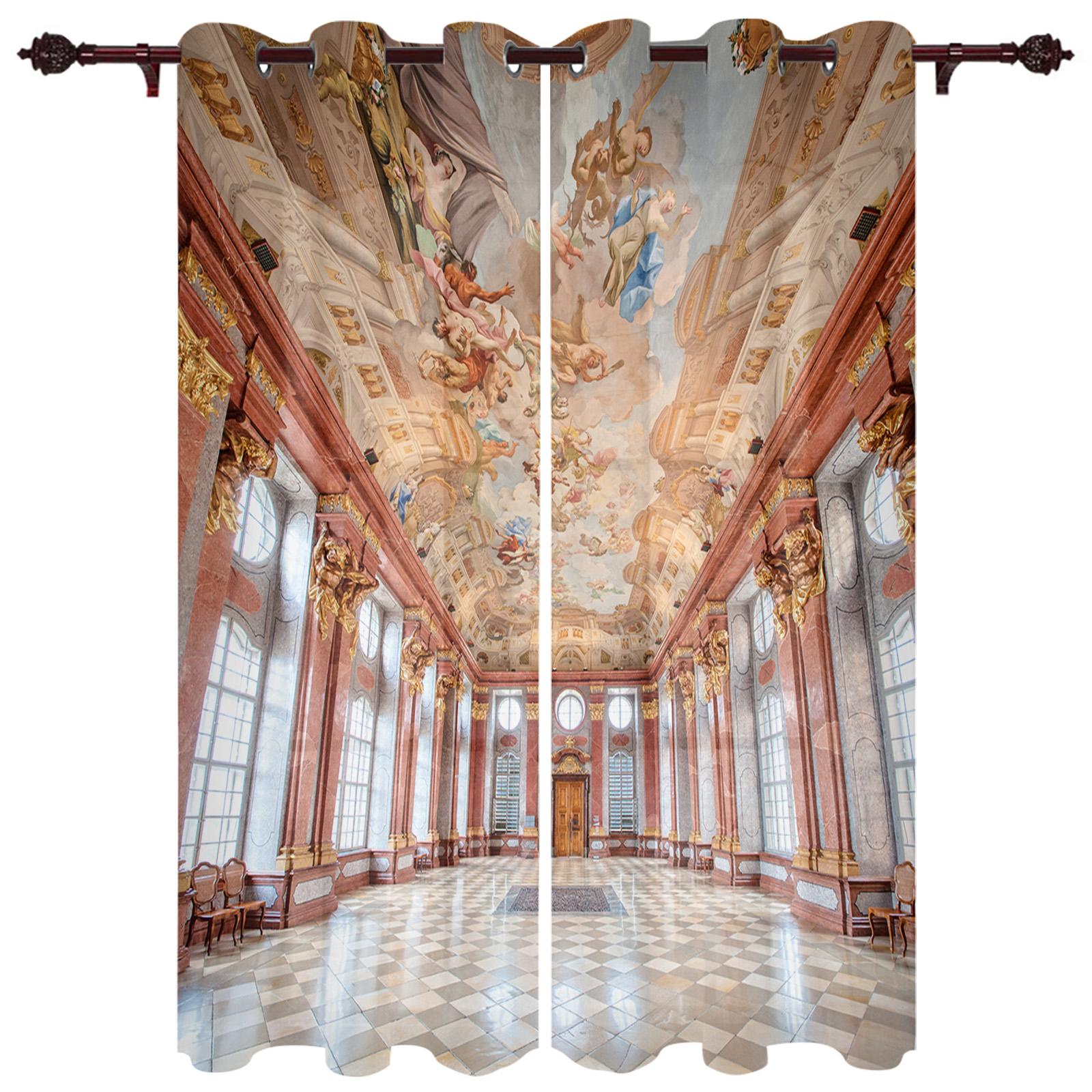 Франция Дворец Окна Шторы Спальня Гостиная Окна Шторы Кухня Украшения Жалюзи Занавес 135W — фото 7