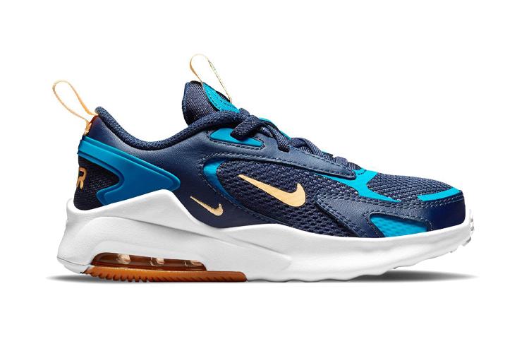 Nike Air Max Bolt Fabric Sports Low top Kids Lifestyle Shoes Blue Apricot Children Aged 3 7 Years Old CW1627-401