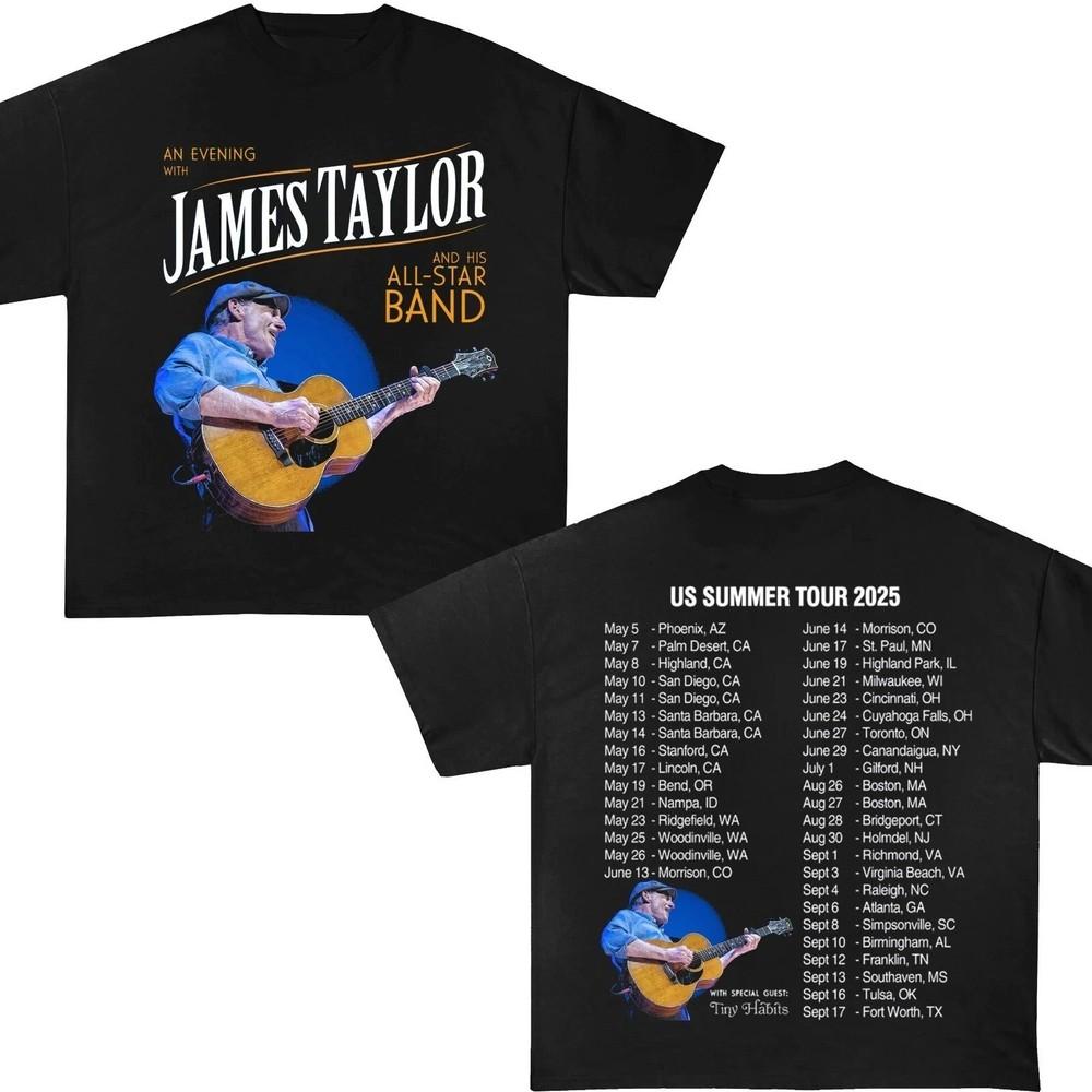 James Taylor Zomertour 2025 Unisex T-shirt