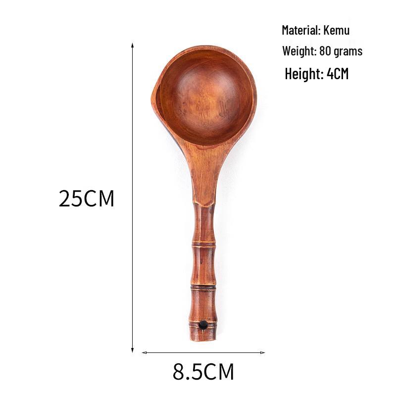 Деревянная многоцелевая лопатка с бамбуковой ручкой