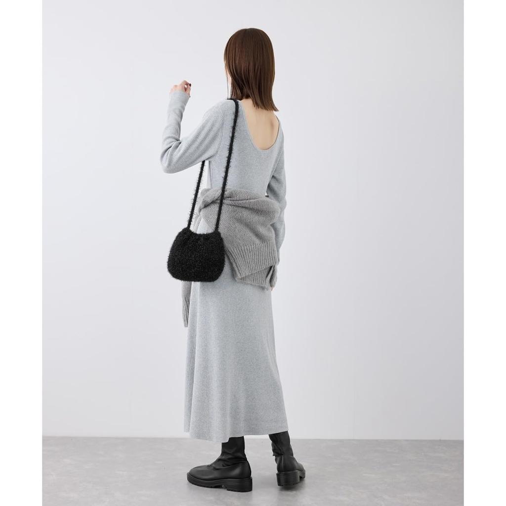 ROPE PICNIC Lamellibe Knit Black Size 38 Dress, (01),