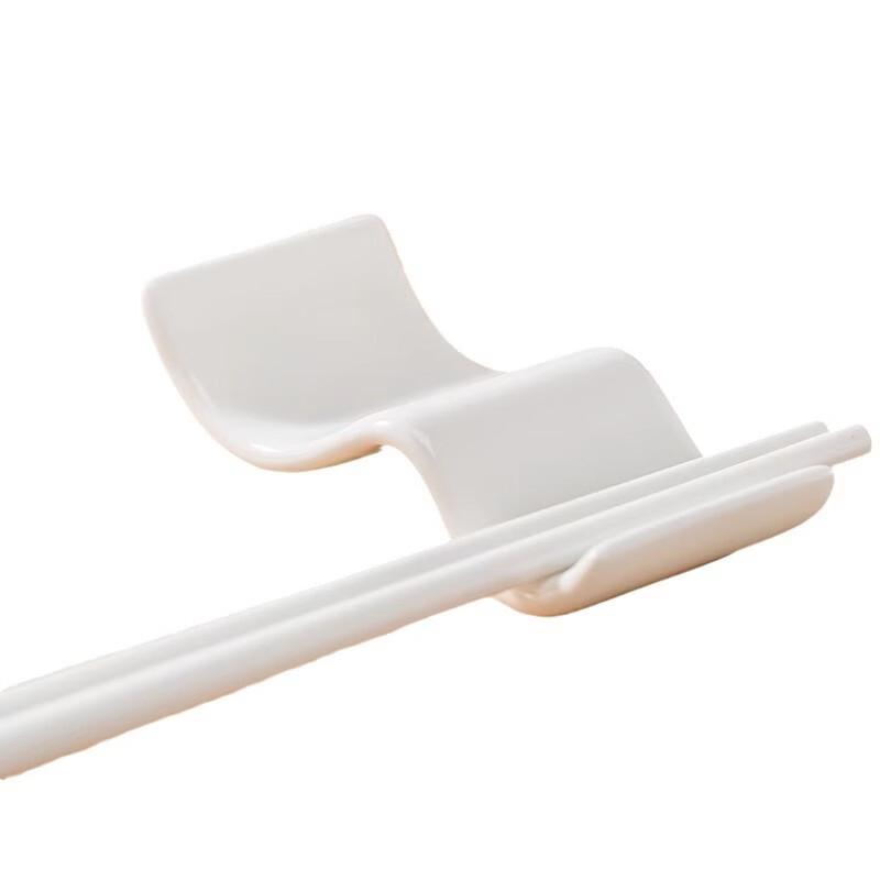 

ZISHI Bone China Rectangular 3-Way Chopstick Rest (Set of 4)