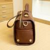 Niche Design Women's Bag Pillow Bag Fashion Boston Handbag Spliced Leather Shoulder Crossbody Bag Bag