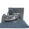 CHANEL Chocolate bar Handbag Soft Caviar Leather Black/SilverHardware