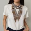 Leopards Pattern Scarf Trendy Outfits Retros Styles Scarves Fashionable Scarf Suitable for Various Occasion