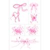 Butterfly Ghost Bow Flower Kitten English Short Sentences Multi-Picture Finger Tattoo Sticker
