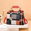 Yogodlns Mode Spleißen Griff Tasche Für Frauen PU Leder Schulter Tasche Große Kapazität Anhänger Handtasche Luxus Umhängetasche