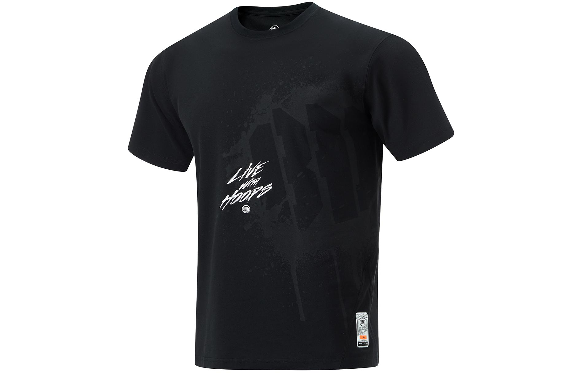Li Ning Badfive T Shirt Men s Black ATSU433-1 M