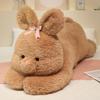 Super Large White Bunny Plush Sleeping Pillow Doll for Girls