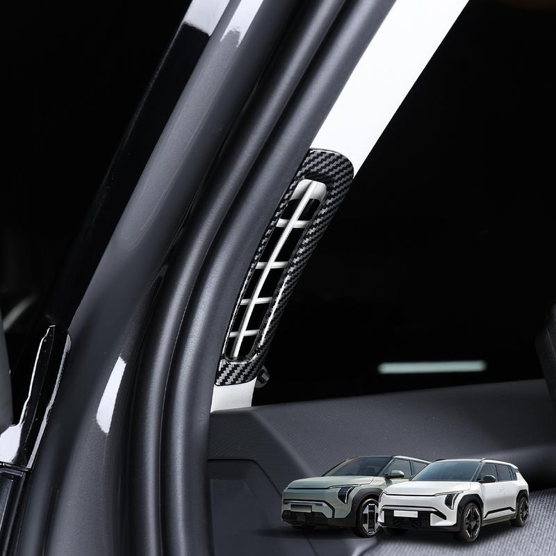 For Kia EV3 Interior A-pillar Front Upper Air Conditioner Grill Cover AC Vent Outlet Trim Stripes Decoration Style Accessories