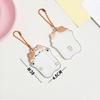 Lovely Cartoon Photocard Holder with Keychain,Cartoon Animal Photo Card Sleeve ID Bank Credit Card Holder Protector