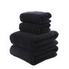 Black Bath Towel Thick Large Soft Cotton Face Hand Shower Towels For Adults Kids Home Bathroom Spa Toalla 34*74Cm/70*140Cm