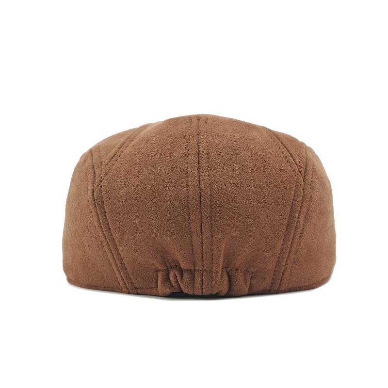 Men Suede Cap Women Beret Spring Autumn British Cap Retro Forward Cap Peaked Cap Gatsby Painters Hats