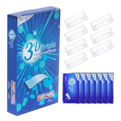 Whitening Sheets, Easy-to-Apply Toothpaste Tape for Bright, White Teeth in 7 Days (7-Day Supply, 14 Sheets)