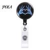 Nurse ID Holder Radiology Badge Reel, Retractable Skeleton with Clip, Chest Anatomy Reel Skull Bones Patterns Name Card for Doctor Cards