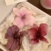 Realistic Orchid Flower Hair Clip Elegant Vacation Photoshoots Props Loose Hair Hairpin Side Clip for Bangs for Women Girls