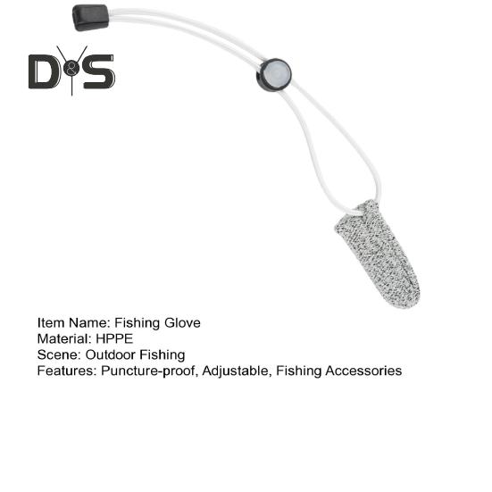 1ks rybářská rukavice s jedním prstem Protiřezná Nastavitelná postýlka odolná proti propíchnutí s elastickým páskem chránič ukazováčku Příslušenství pro venkovní rybolov