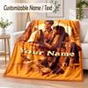 The Mummy Custom Name Flannel Throw Blanket Soft Warm for Sofa Bed Indoor Home Use