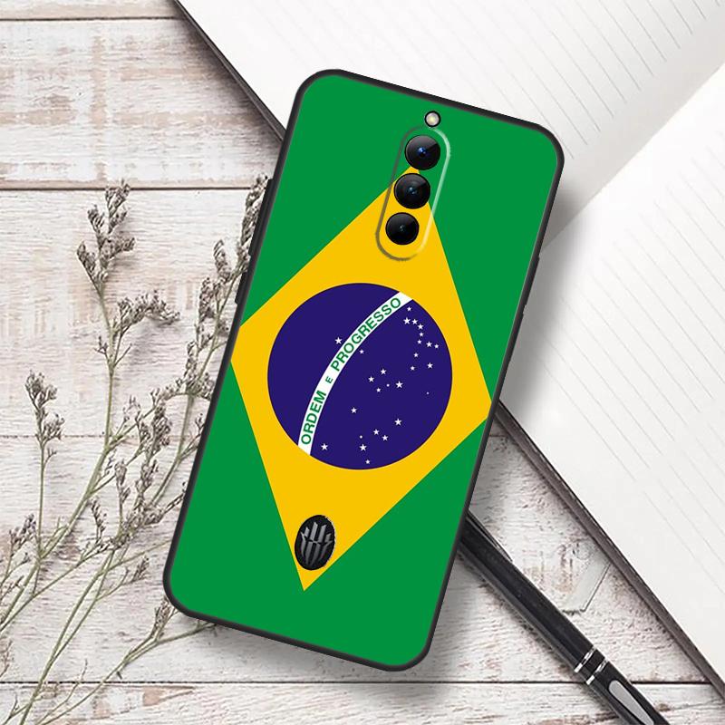 Brazil Brazilian Flag Case For ZTE Nubia Red Magic 7S 6S 7 Pro RedMagic 10 Air 8S 9S 10S 8 9 10 11 Pro Plus Funda