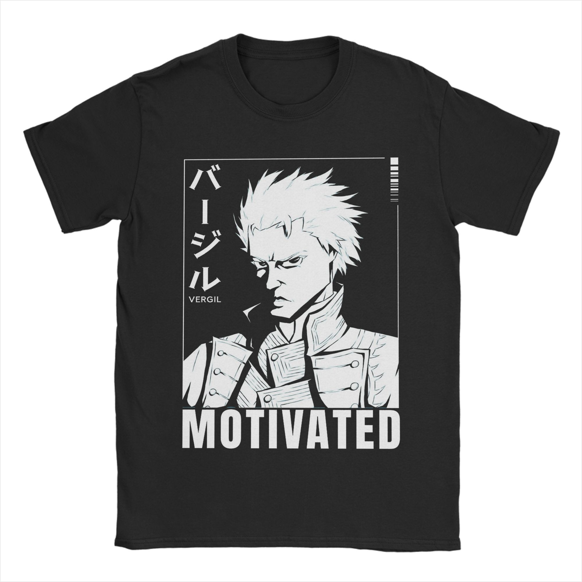 Мужские футболки Virgil Devil May Cry DMC3 Хлопок Винтажные футболки Круглый вырез Короткий рукав Одежда Подарок 4XL