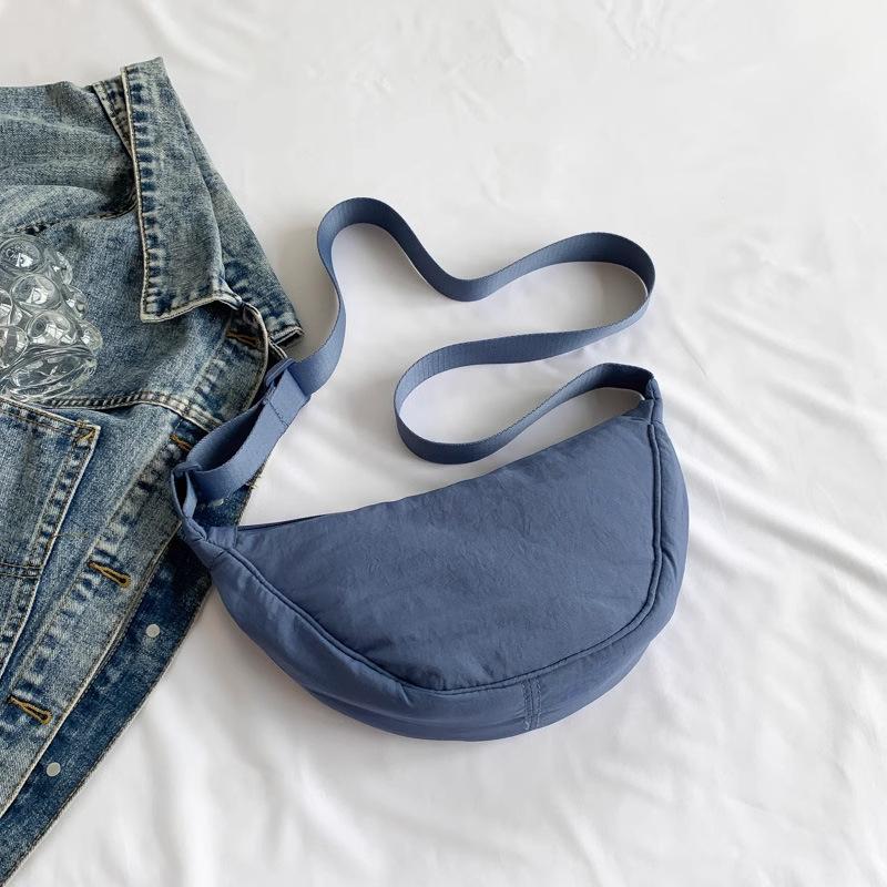 Free Shipping: Japanese Style Crossbody Dumpling Bag - Lightweight, Adjustable Shoulder Bag for Men and Women