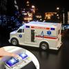 TEMI 4 Pack Emergency Vehicles for Kids, Helicopter, Police Car, Fire Truck, Ambulance Friction Powered Toys for Toddlers, Gifts for Age 3-12