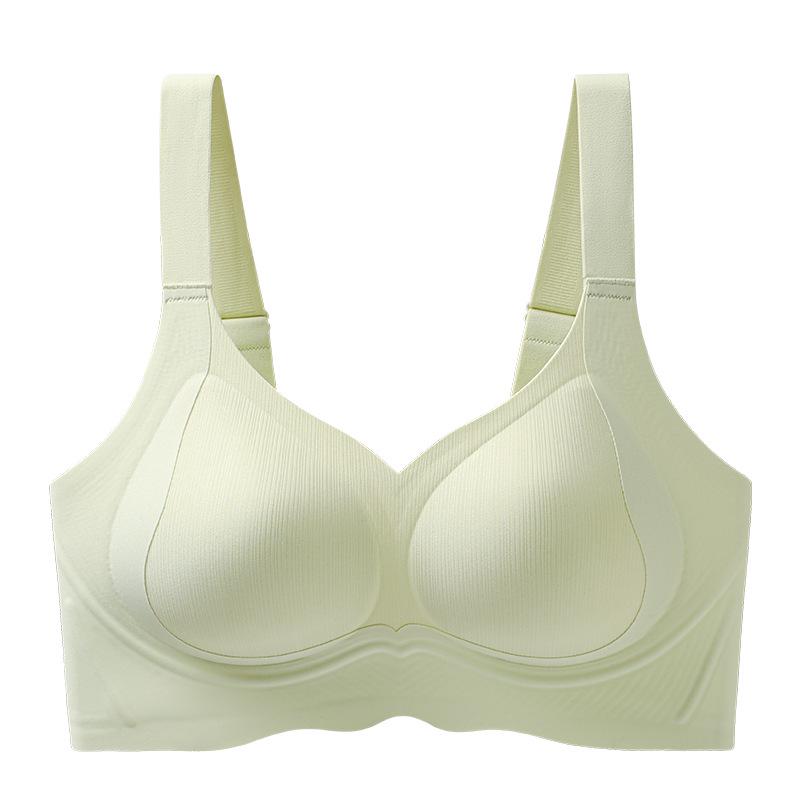 Red Festive Push-Up Lingerie for Small Busts - Anti-Sagging, Seamless, Side Boob Correcting Lift Bra