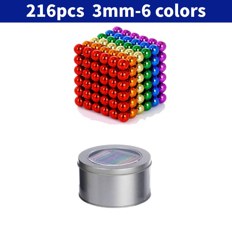 3mm 216pcs Blocks Buck Ball Education Toy Magnetic Puzzle Toy Decompression