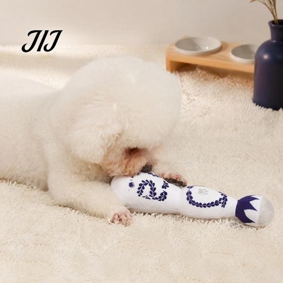 Lightweight Dog Toys for Indoor Play Plush Bottle Toy, Squeaky Stuffed Vase Shape Chew Interactive Sound Dogs Puppy Teething Toy Small To Medium