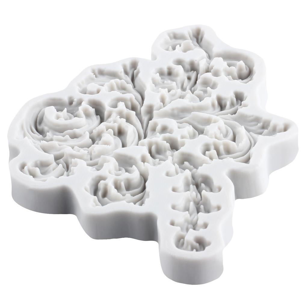 Baroque Silicone Mold Flower Lace Fondant Molds Cake Decorating Tools Cupcake Topper Candy Sugar Craft Gum Paste Polymer Clay