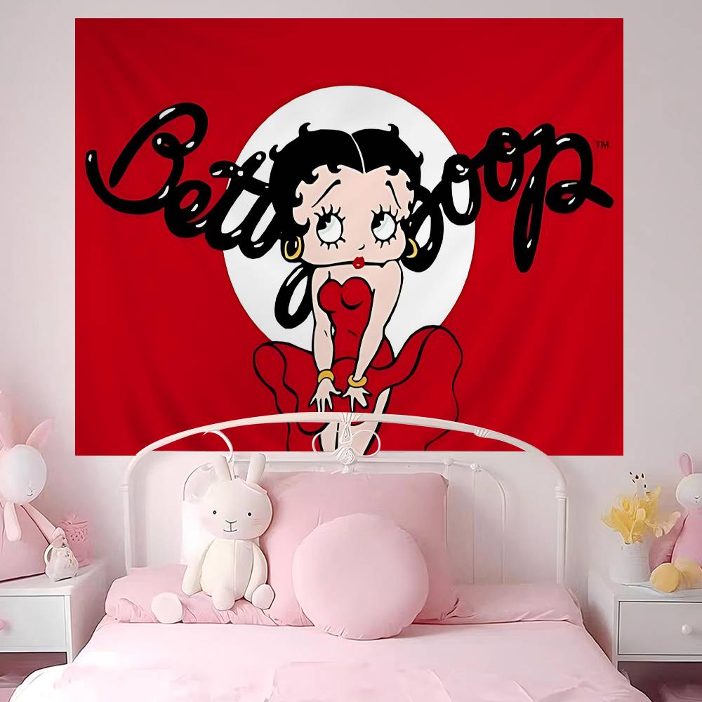 BBetty Girl BBoops Colorful Tapestry Wall Hanging Bohemian Wall Tapestries Mandala Wall Hanging Sheets