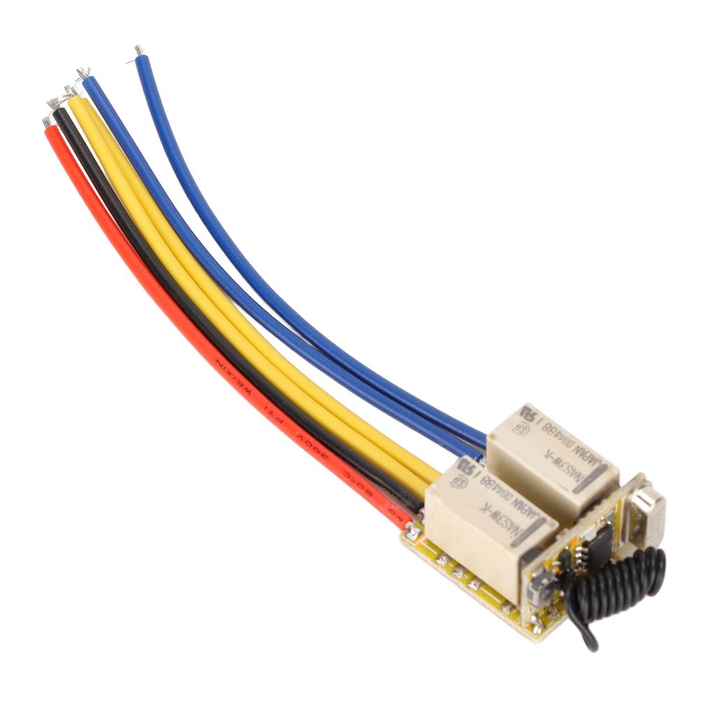Mini RF 2CH Relay Switch 433MHz DC3.7‑12V Wireless Relay Transmitter and Receiver for Home