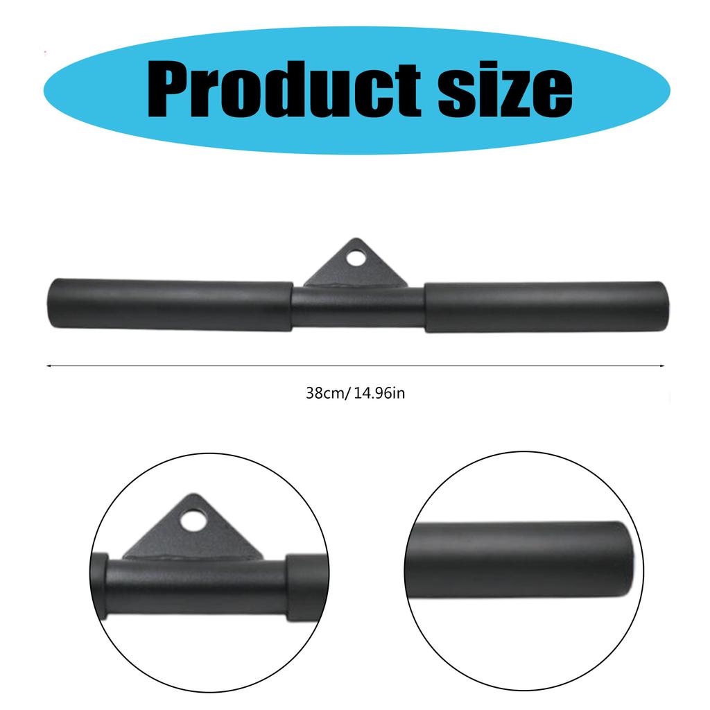 Fitness Lat Pull Down Rod Cable Machine Attachment Biceps Back Strength Workout Handle for Muscle Building Easy To Use
