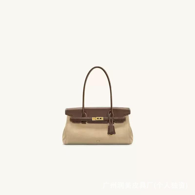 JWPEI Yara Genuine Leather Baguette Shoulder Bag - 2025 New Design for Women