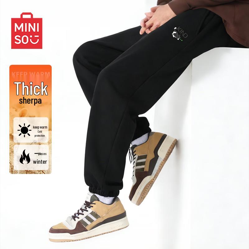 MINISO Men s Plush Lined Jogger Pants 2XL