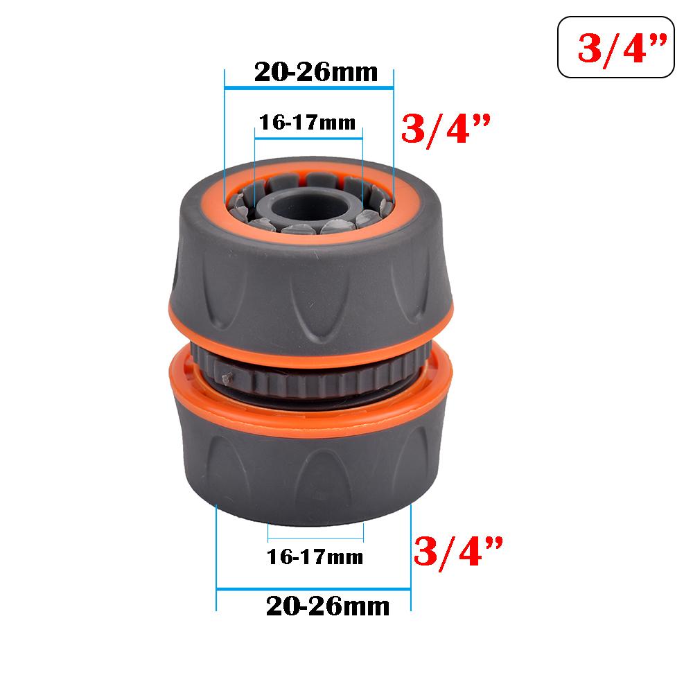 Garden Hose Quick Connector 1/2 3/4 1 Inch Pipe Coupler Stop Water Connector 16/20/32mm Repair Joint Irrigation System Fitting