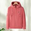 Women's Hooded Jacket Thickened Warm Fashion Autumn and Winter Polar Fleece Sweater Outdoor Casual Loose