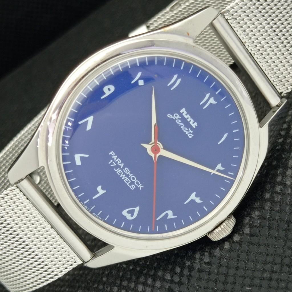 

USED HMT JANATA WINDING INDIAN MENS MECHANICAL WATCH a307377-2 Sku584a-a307377