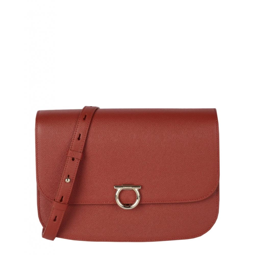 

Salvatore Ferragamo Gemini Crossbody Bag Terracotta
