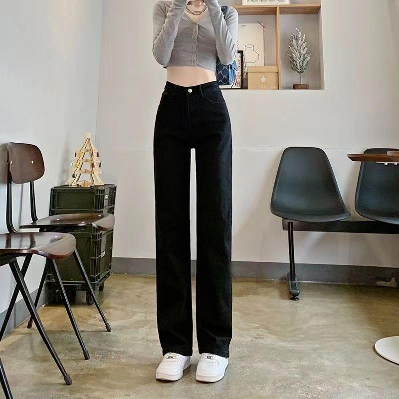 

Korean Style High Waist Wide Leg Jeans for Women - Slimming & Flattering Fit XS (75-85 jin)