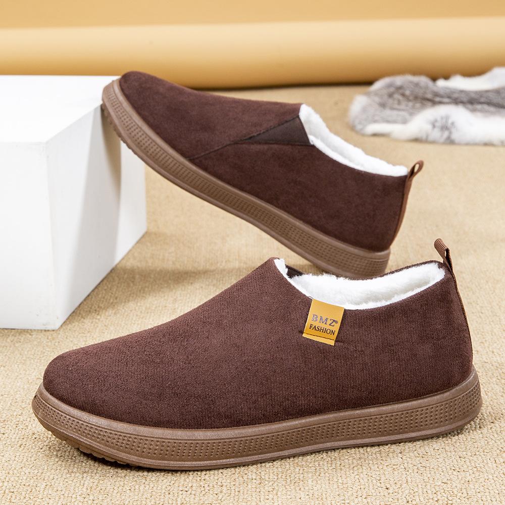 Cotton Shoes Are Comfortable, Warm and Warm, Light and Velvet Cotton Shoes In Winter, Solid Color Simple Snow Shoes