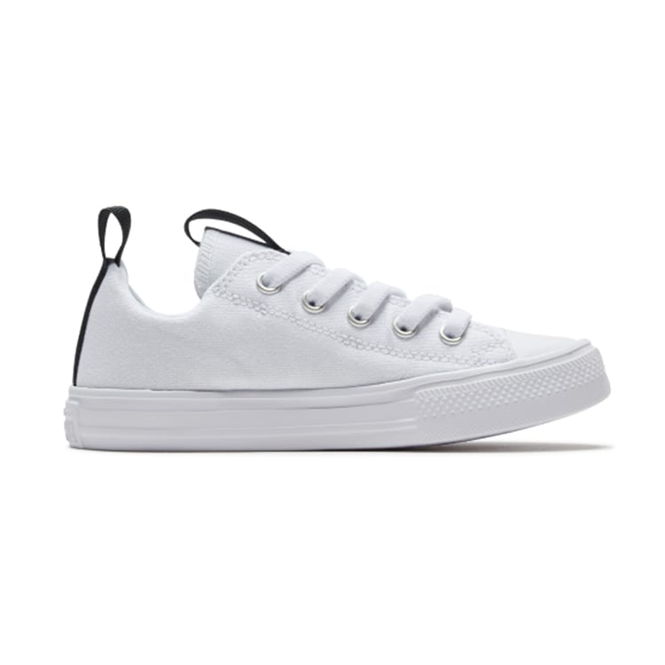 Converse Chuck Taylor All Star Comfortable Abrasion Resistant Low top Kids Canvas Shoes Black White 667339C