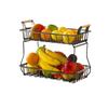 Metal Fruit Basket Bowl Detachable Vegetable Holder Organizer Vegetable Bread Basket  Countertop