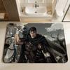 Berserk Guts Hot Anime Entrance Door Mat Nordic Style Bedroom Living Room Doormat Home Balcony Anti-Slip Modern Home Decor